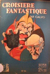 Une couverture en couleurs où Calvo montre son goût pour le grotesque