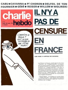 L'Hebdo Hara-Kiri est renommé Charlie Hebdo après son interdiction de diffusion par le pouvoir gaulliste en 1970.